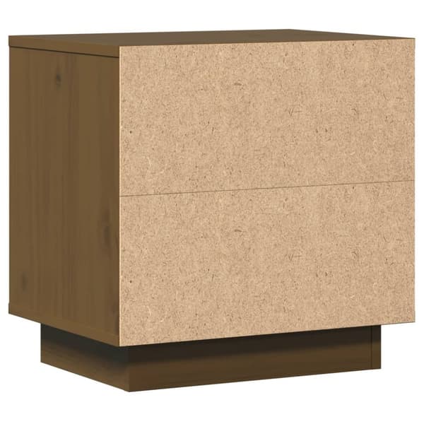 vidaXL sengeborde 2 stk. 40x30x40 cm massivt fyrretræ gyldenbrun