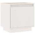 Miniatyrbilde 3 av 11: vidaXL Nattbord 40x30x40 heltre furu hvit