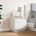 Miniatyrbilde 4 av 11: vidaXL Nattbord 40x30x40 heltre furu hvit
