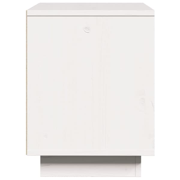 vidaXL Nattbord 40x30x40 heltre furu hvit