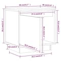 Miniatyrbilde 10 av 11: vidaXL Nattbord 40x30x40 heltre furu hvit