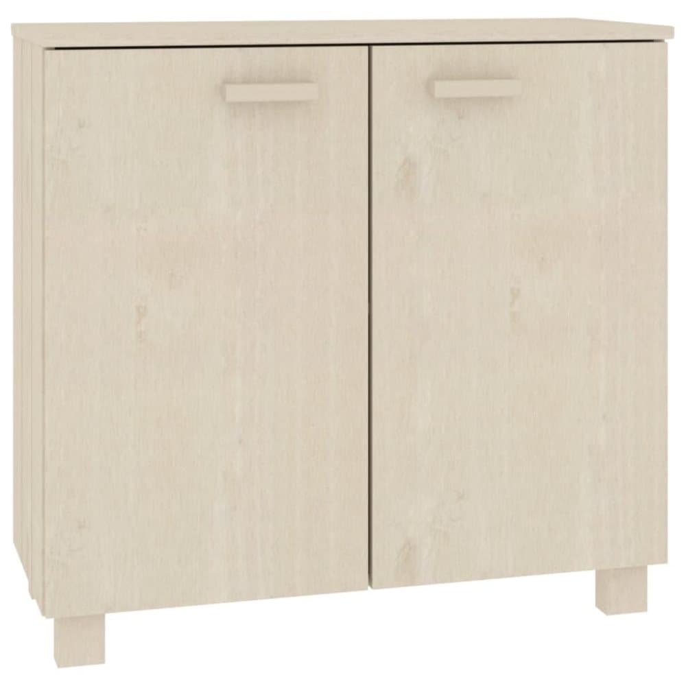 vidaXL Skänk honungsbrun 85x35x80 cm massiv furu