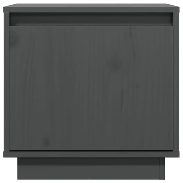 vidaXL Nattbord 2 stk grå 40x30x40 heltre furu