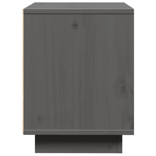 vidaXL Nattbord 2 stk grå 40x30x40 heltre furu