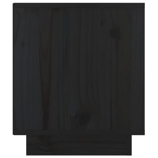 vidaXL sengeborde 2 stk. 40x34x40 cm massivt fyrretræ sort