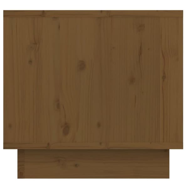 vidaXL sengeborde 2 stk. 35x34x32 cm massivt fyrretræ gyldenbrun