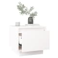 Miniatyrbilde 3 av 10: vidaXL Nattbord hvit 35x34x32 cm heltre furu