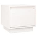 Miniatyrbilde 1 av 10: vidaXL Nattbord hvit 35x34x32 cm heltre furu