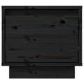 Miniatyrbild 4 av 10: vidaXL Sängbord svart 35x34x32 cm massiv furu