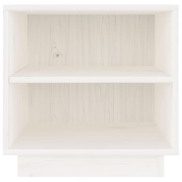 vidaXL Nattbord 40x34x40 cm heltre furu hvit