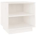 Miniatyrbilde 2 av 10: vidaXL Nattbord 40x34x40 cm heltre furu hvit