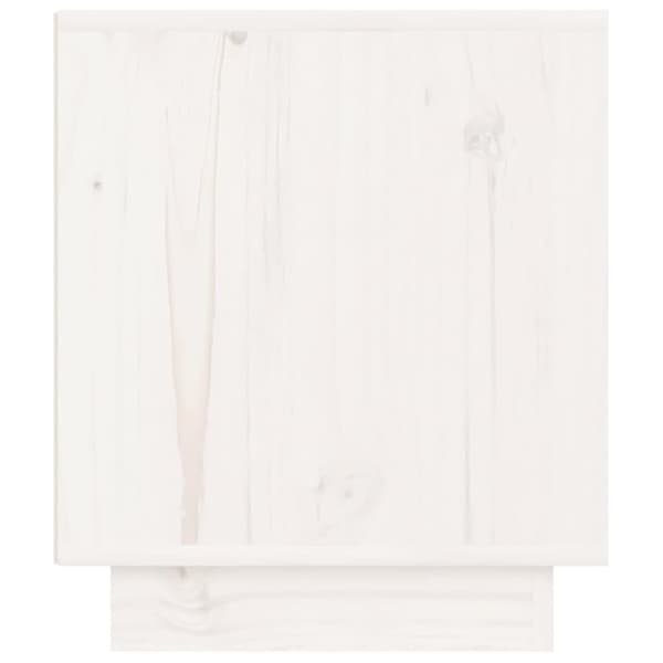 vidaXL Nattbord 2 stk 40x34x40 cm heltre furu hvit