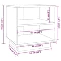 Miniatyrbilde 8 av 9: vidaXL Nattbord 2 stk 40x34x40 cm heltre furu hvit