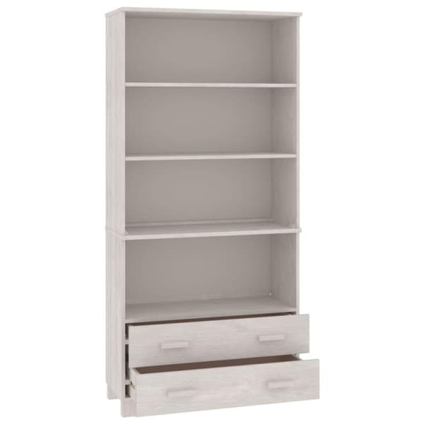 vidaXL Highboard HAMAR heltre furu hvit