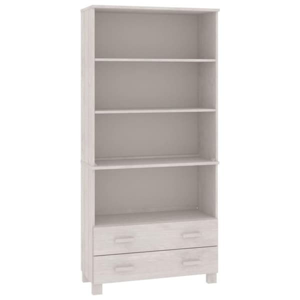 vidaXL Highboard HAMAR heltre furu hvit