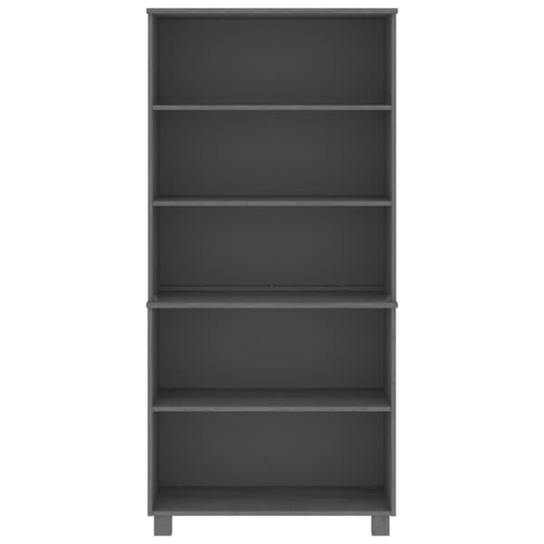 vidaXL Highboard HAMAR heltre furu mørkegrå