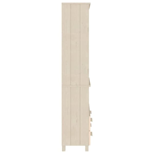 vidaXL Highboard HAMAR heltre furu honningbrun