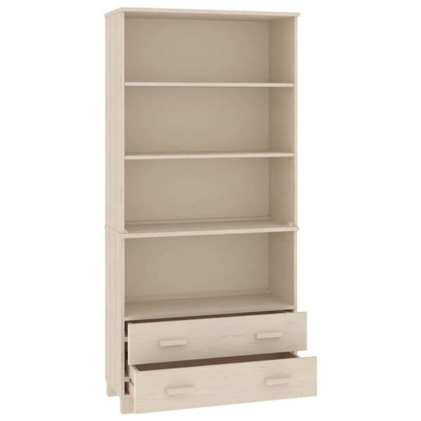 vidaXL Highboard HAMAR heltre furu honningbrun