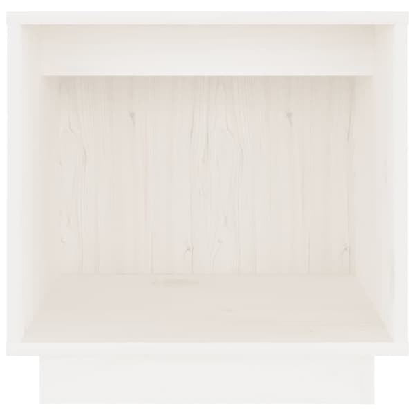 vidaXL sengeborde 2 stk. 40x30x40 cm massivt fyrretræ hvid