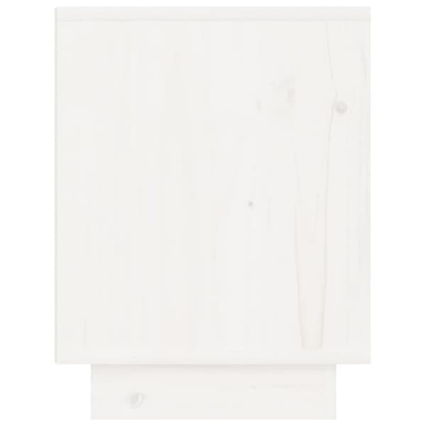 vidaXL sengeborde 2 stk. 40x30x40 cm massivt fyrretræ hvid