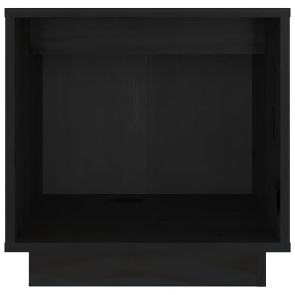 vidaXL Yöpöydät 2 kpl musta 40x30x40 cm täysi mänty