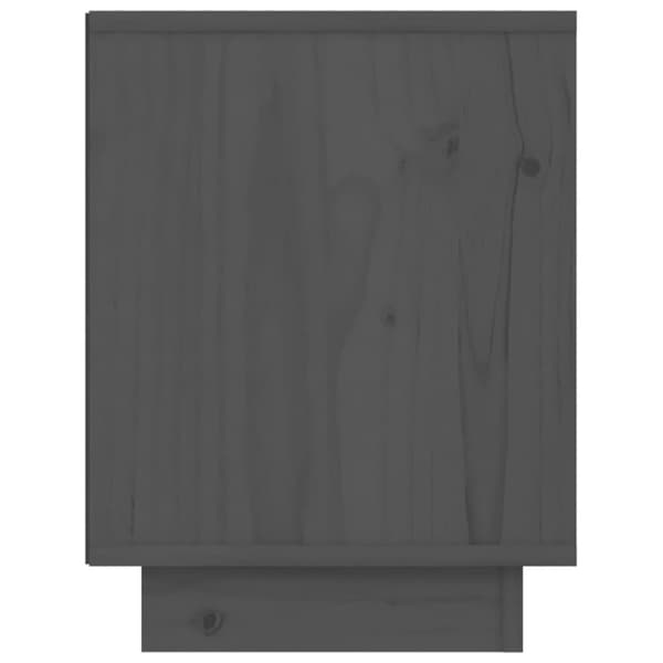 vidaXL Nattbord grå 40x30x40 heltre furu