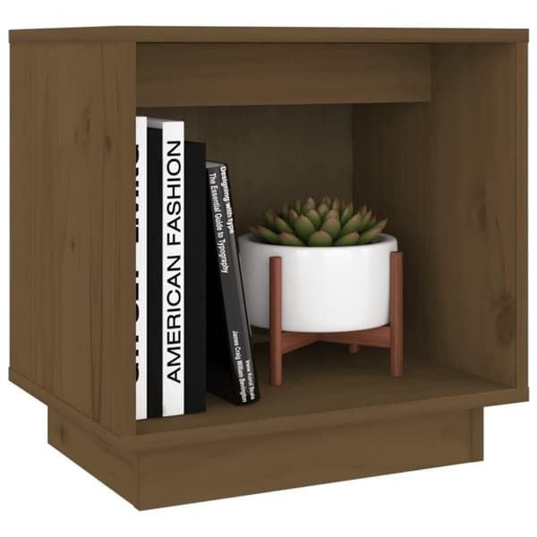 vidaXL Nattbord honningbrun 40x30x40 cm heltre furu