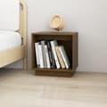 Miniatyrbilde 9 av 9: vidaXL Nattbord honningbrun 40x30x40 cm heltre furu