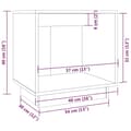 Miniatyrbillede 7 af 8: vidaXL sengeborde 2 stk. 40x30x40 cm massivt fyrretræ grå