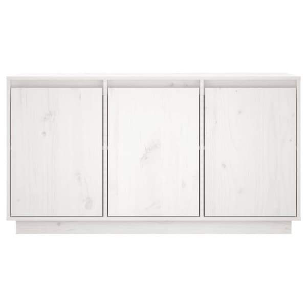vidaXL Senkki valkoinen 111x34x60 cm täysi mänty