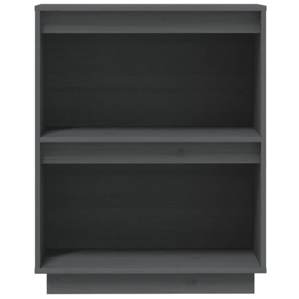 vidaXL Konsollskap grå 60x34x75 cm heltre furu