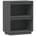 Miniatyrbilde 1 av 11: vidaXL Konsollskap grå 60x34x75 cm heltre furu