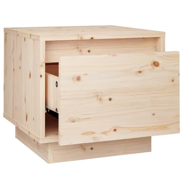 vidaXL Nattbord 35x34x32 cm heltre furu