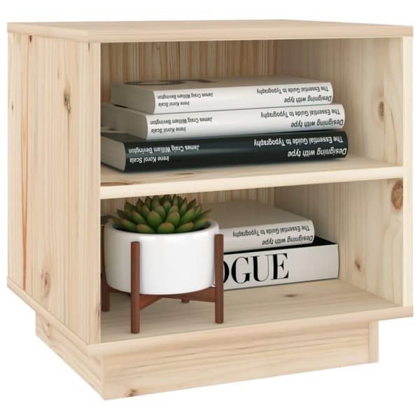 vidaXL Nattbord 40x34x40 cm heltre furu