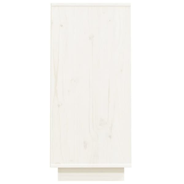 vidaXL Konsolbord vit 60x34x75 cm massiv furu