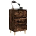 Miniatyrbilde 5 av 11: vidaXL Nattbord med ben i heltre røkt eik 40x35x69 cm