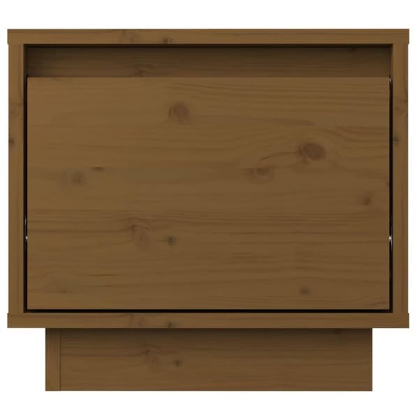 vidaXL Sängbord honungsbrun 35x34x32 cm massiv furu