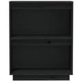 Miniatyrbilde 6 av 11: vidaXL Konsollskap svart 60x34x75 cm heltre furu