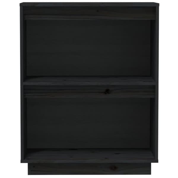 vidaXL Konsollskap svart 60x34x75 cm heltre furu