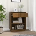 Miniatyrbilde 3 av 11: vidaXL Konsollskap honningbrun 60x34x75 cm heltre furu