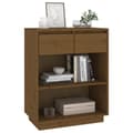 Miniatyrbilde 4 av 11: vidaXL Konsollskap honningbrun 60x34x75 cm heltre furu