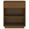 Miniatyrbilde 5 av 11: vidaXL Konsollskap honningbrun 60x34x75 cm heltre furu