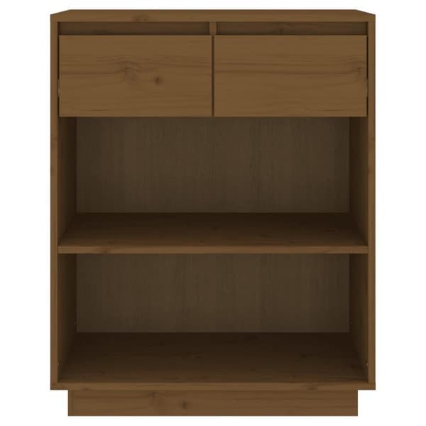 vidaXL Konsollskap honningbrun 60x34x75 cm heltre furu