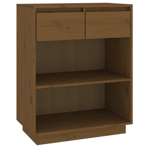 vidaXL Konsollskap honningbrun 60x34x75 cm heltre furu
