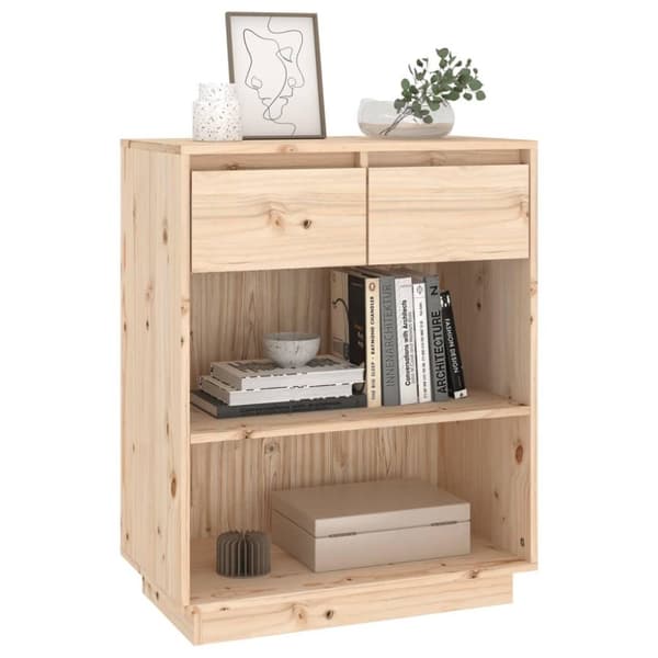 vidaXL Konsolbord 60x34x75 cm massiv furu