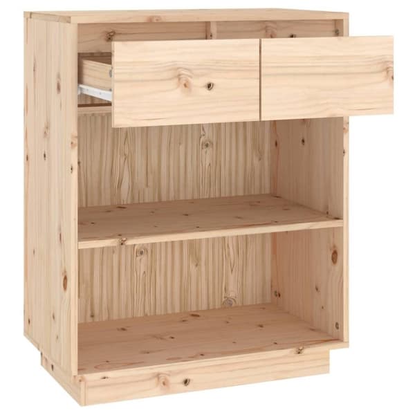 vidaXL Konsolbord 60x34x75 cm massiv furu