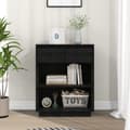 Miniatyrbilde 11 av 11: vidaXL Konsollskap svart 60x34x75 cm heltre furu