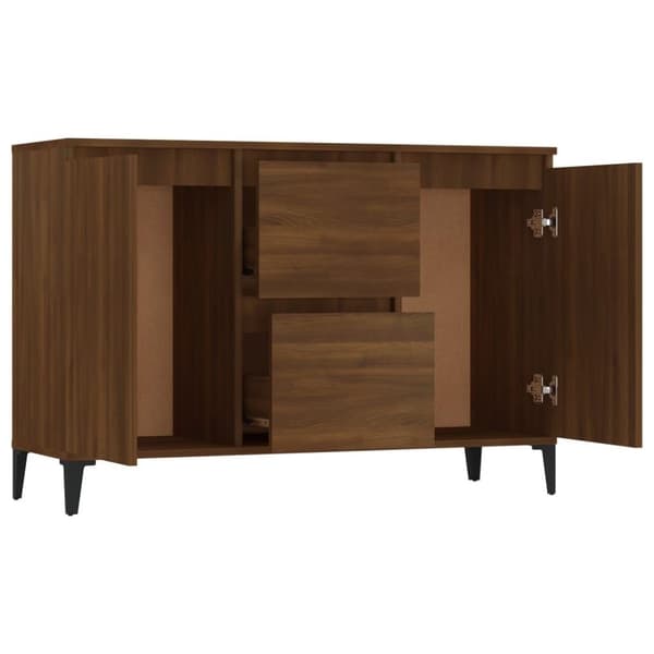 vidaXL Senkki ruskea tammi 104x35x70 cm tekninen puu
