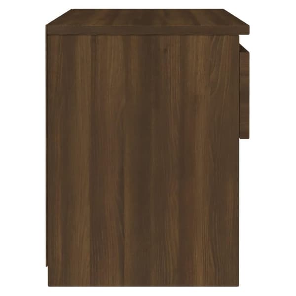 vidaXL Yöpöydät 2 kpl ruskea tammi 40x30x39 cm tekninen puu