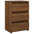 Miniatyrbilde 2 av 10: vidaXL Nattbord brun eik 40x35x62,5 cm konstruert tre